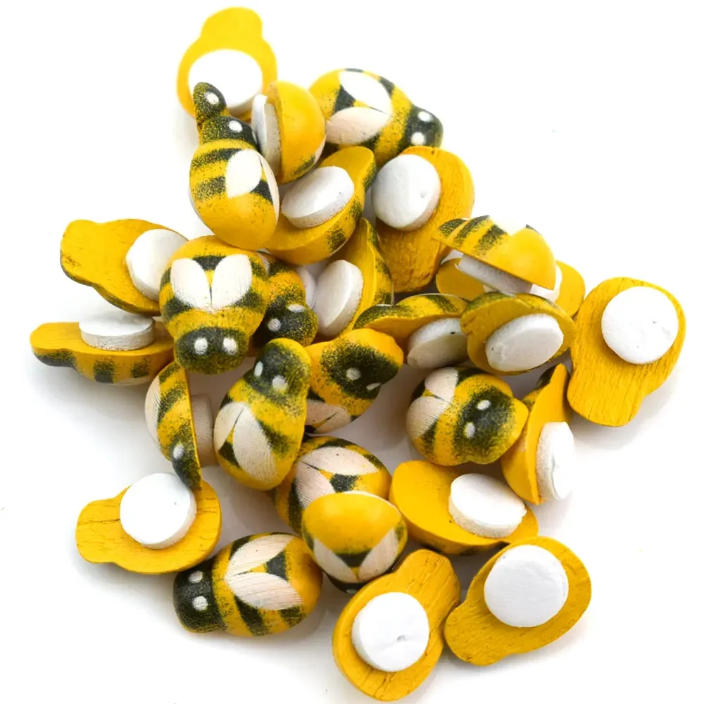 50pcs Yellow Wood Glue Buttons - Embellishment Glue Craft incelemesi ve fiyatı