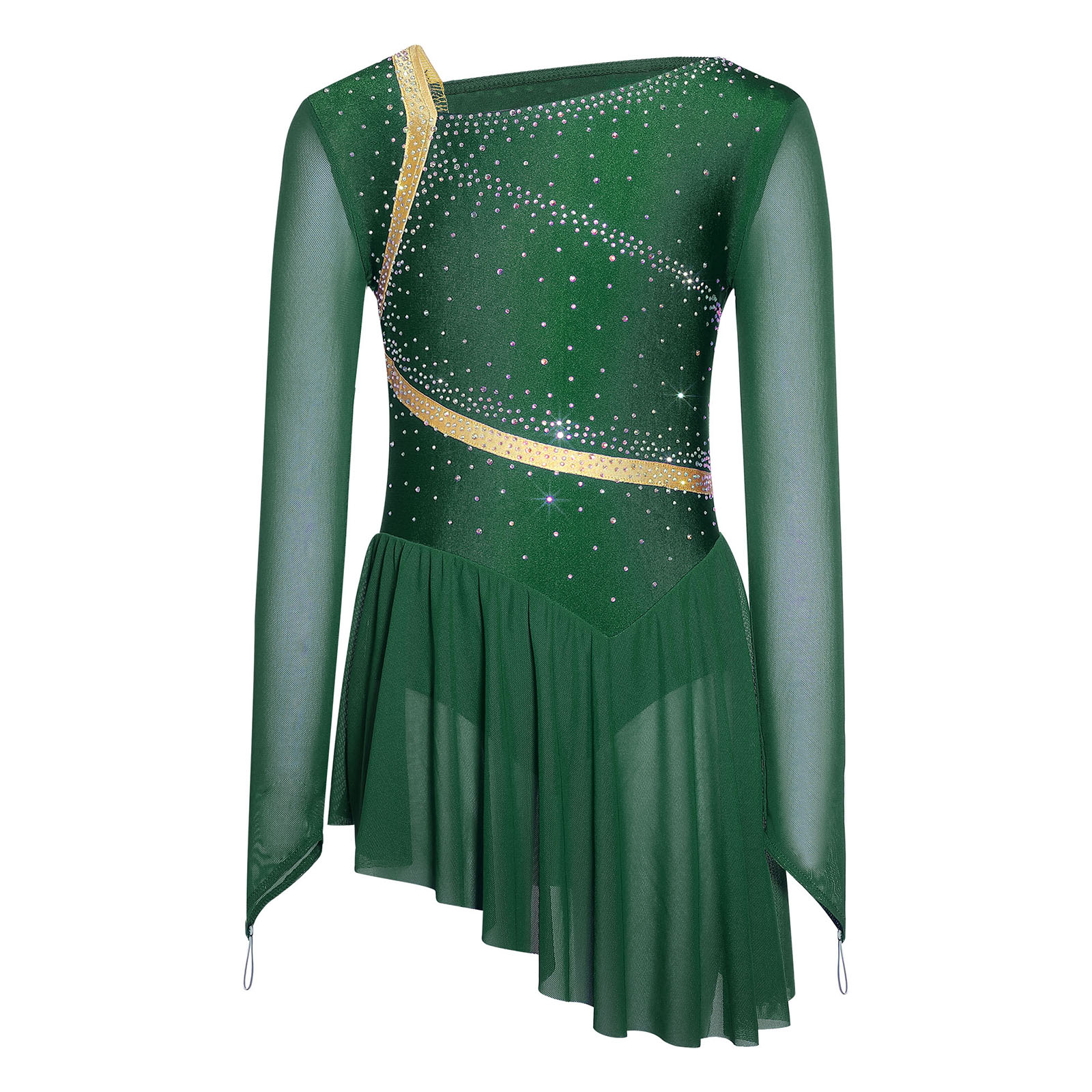 Kids Girls Figure Skating Lyri - Rhinestone Banding Trim incelemesi ve fiyatı