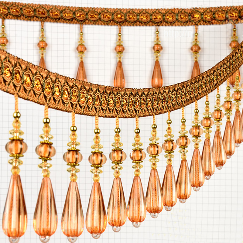 1M Crystal Pendant Tassel Drop - Beaded Trim Fringe incelemesi ve fiyatı