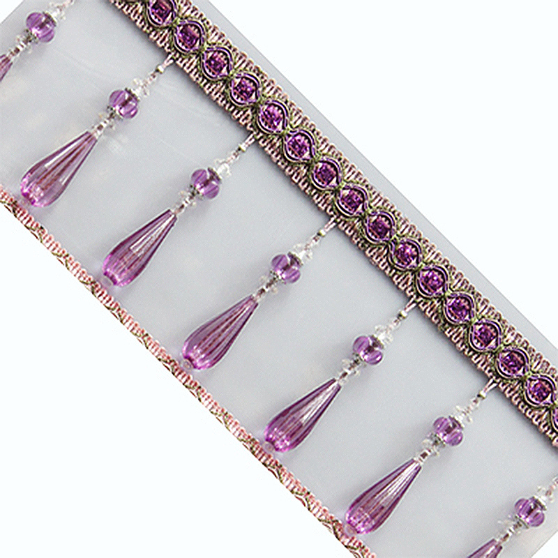 1M Crystal Pendant Tassel Drop - Beaded Trim Fringe incelemesi ve fiyatı