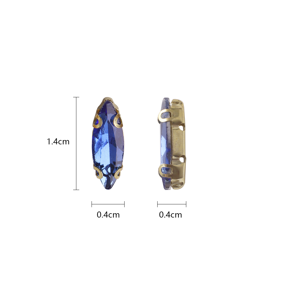 20Pcs 4x15mm Horse eye Crystal - Sew On Rhinestone incelemesi ve fiyatı
