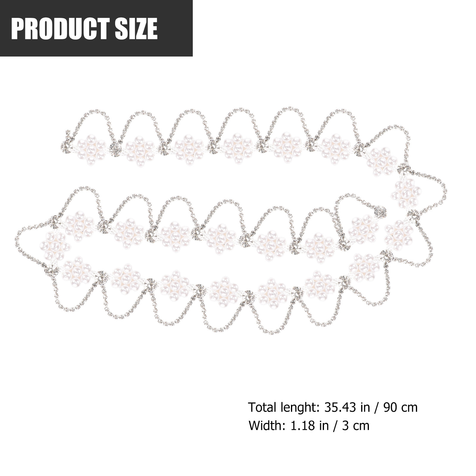 Premium Rhinestone Pearl Chain - Craft Embellishment incelemesi ve fiyatı
