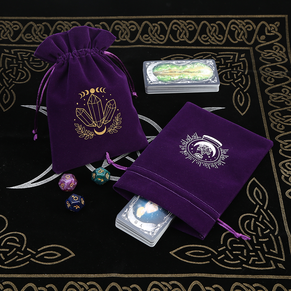 5Pcs Tarot Storage Velvet Bag  - Craft Embellishment Storage incelemesi ve fiyatı