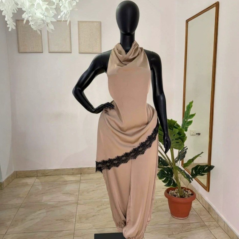2026 African Women Satin 2 Pie - Elastic Lace Trim incelemesi ve fiyatı