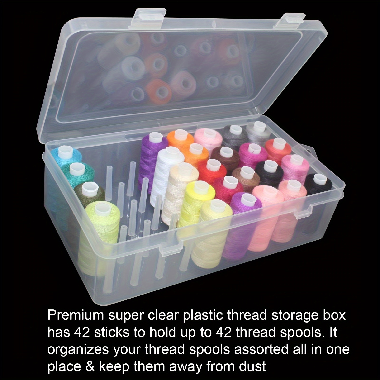 Clear Plastic Sewing Thread St - Craft Embellishment Storage incelemesi ve fiyatı