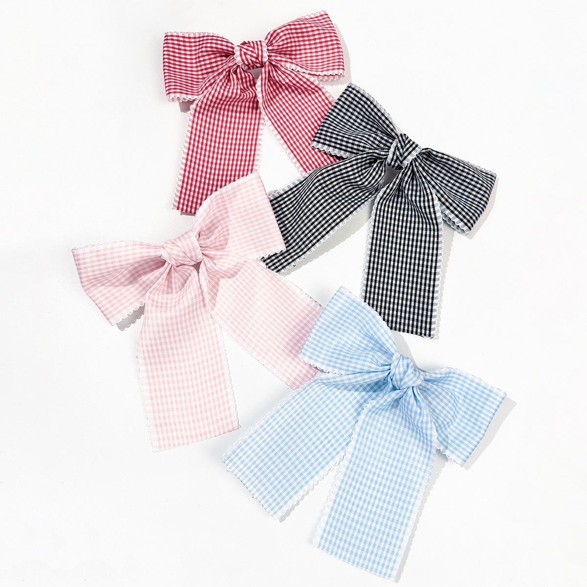 24pc/lot Tartan Plaid Printed  - Lace Ribbon Trim incelemesi ve fiyatı
