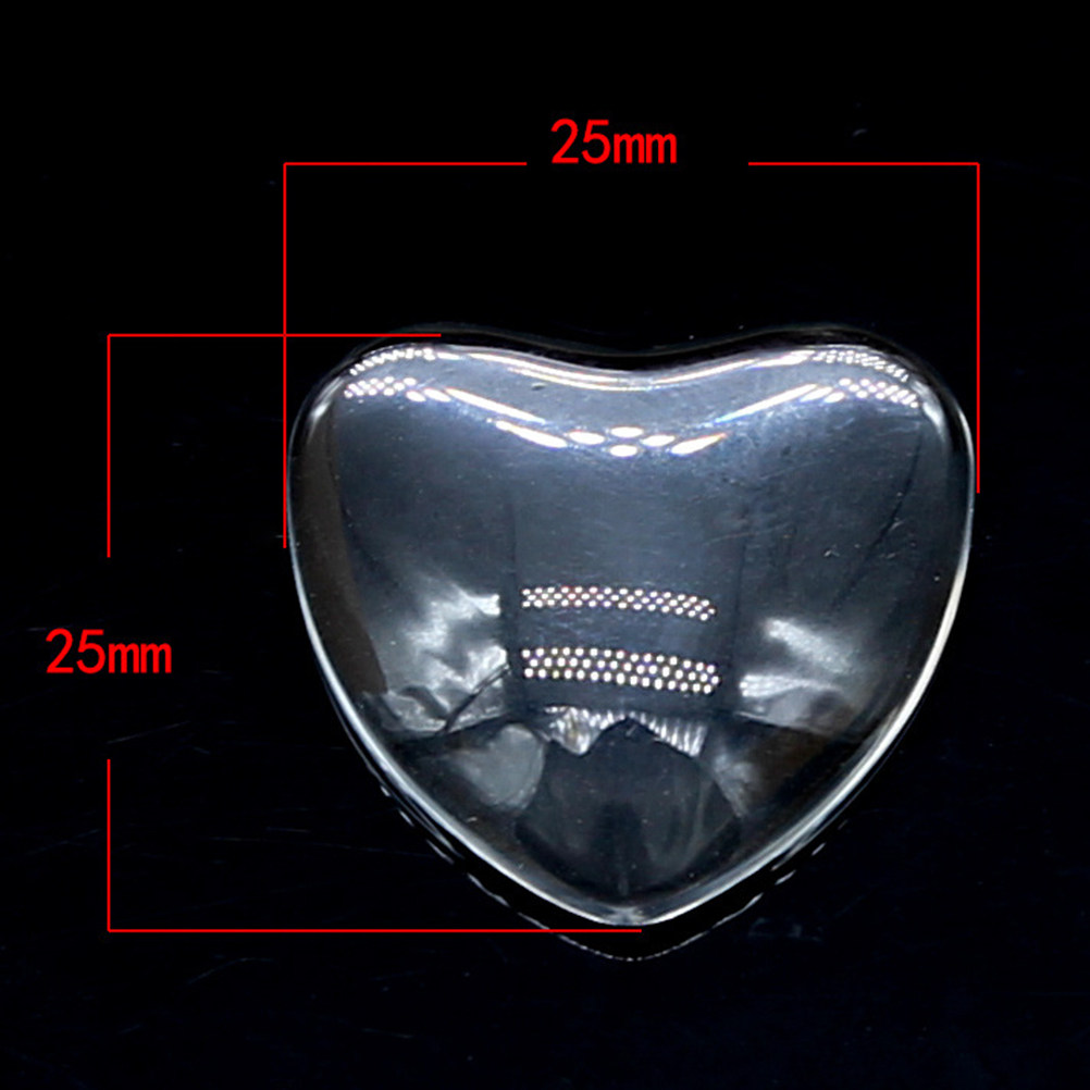 100Pcs Heart Shaped Glass Stic - Craft Embellishment incelemesi ve fiyatı