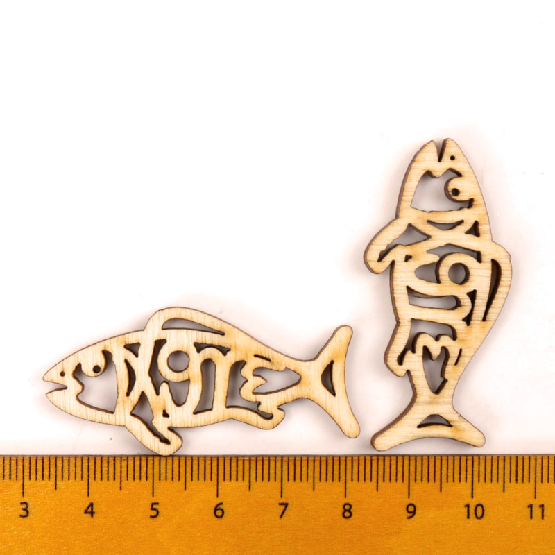 Wooden Cute Fish Shape Arts Pa - Embellishments For Scrapbooking incelemesi ve fiyatı