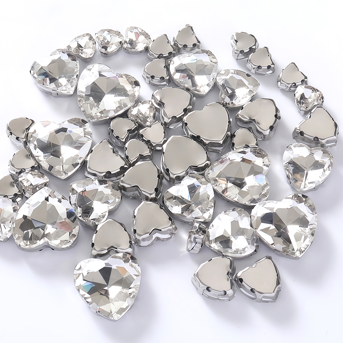 Heart Shape Glass Rhinestones  - Sew On Rhinestone incelemesi ve fiyatı