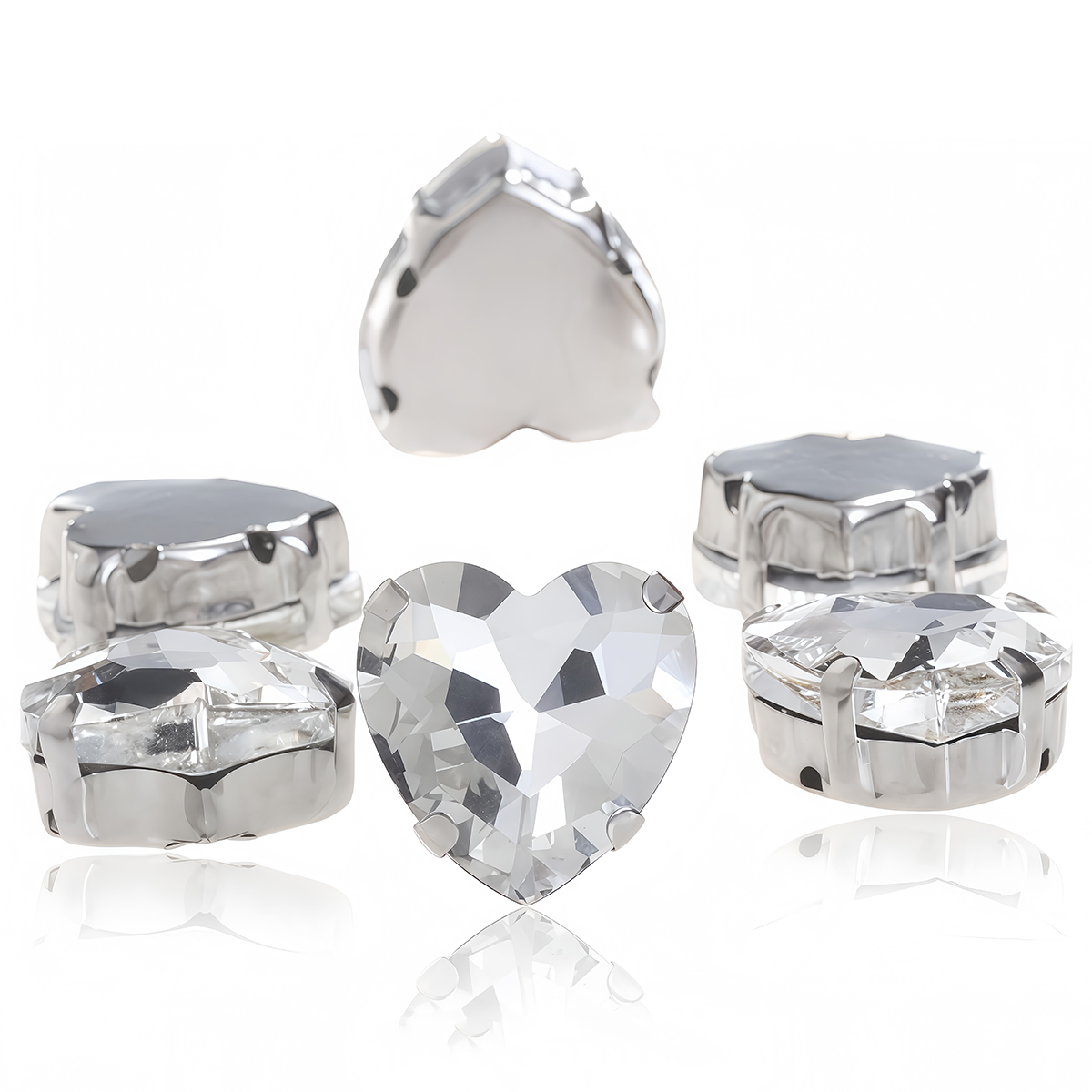 Heart Shape Glass Rhinestones  - Sew On Rhinestone incelemesi ve fiyatı