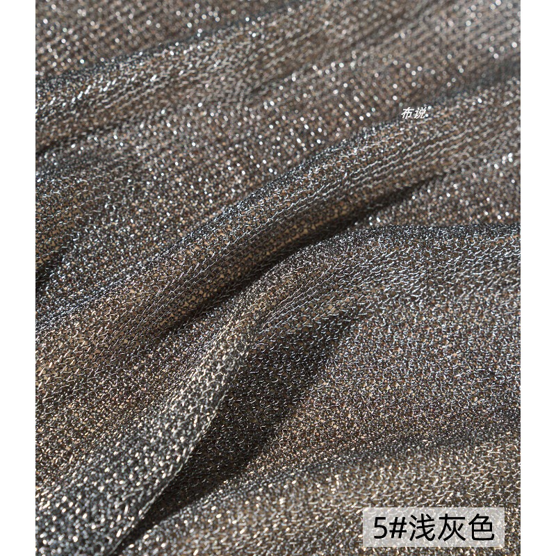 Light Gray Metallic Thread Fab - Crystal Mesh Fabric incelemesi ve fiyatı