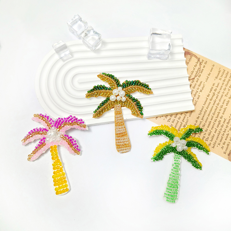 1Pc 3D Coconut Tree Beaded Pat - Craft Embellishment incelemesi ve fiyatı