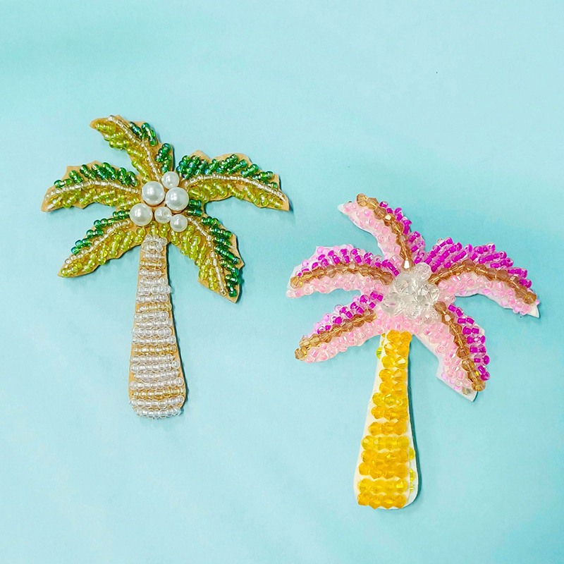1Pc 3D Coconut Tree Beaded Pat - Craft Embellishment incelemesi ve fiyatı