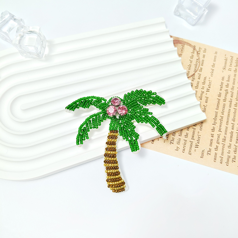 1Pc 3D Coconut Tree Beaded Pat - Craft Embellishment incelemesi ve fiyatı