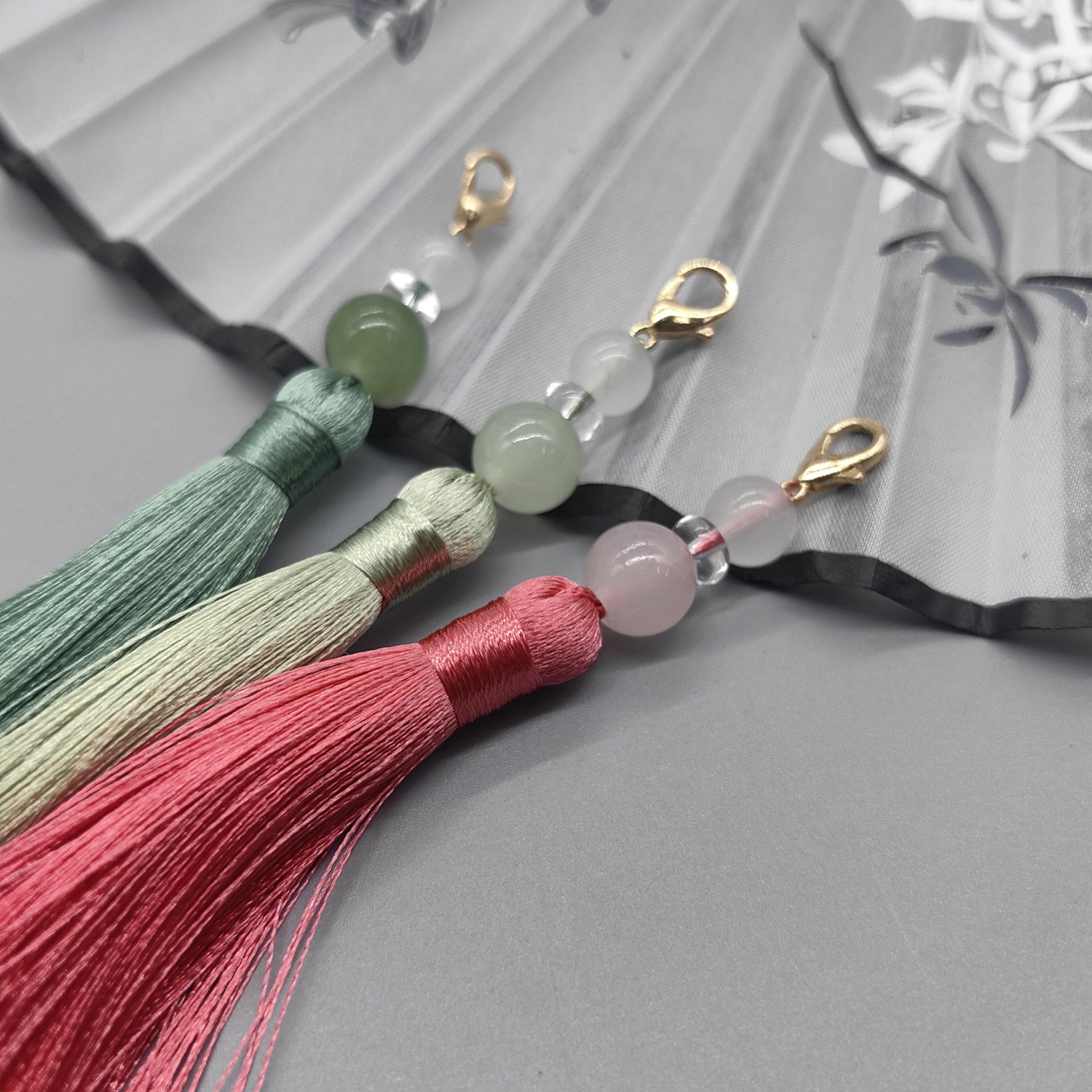 8cm Lobster Clasp Tassel Charm - Beaded Trim Fringe incelemesi ve fiyatı
