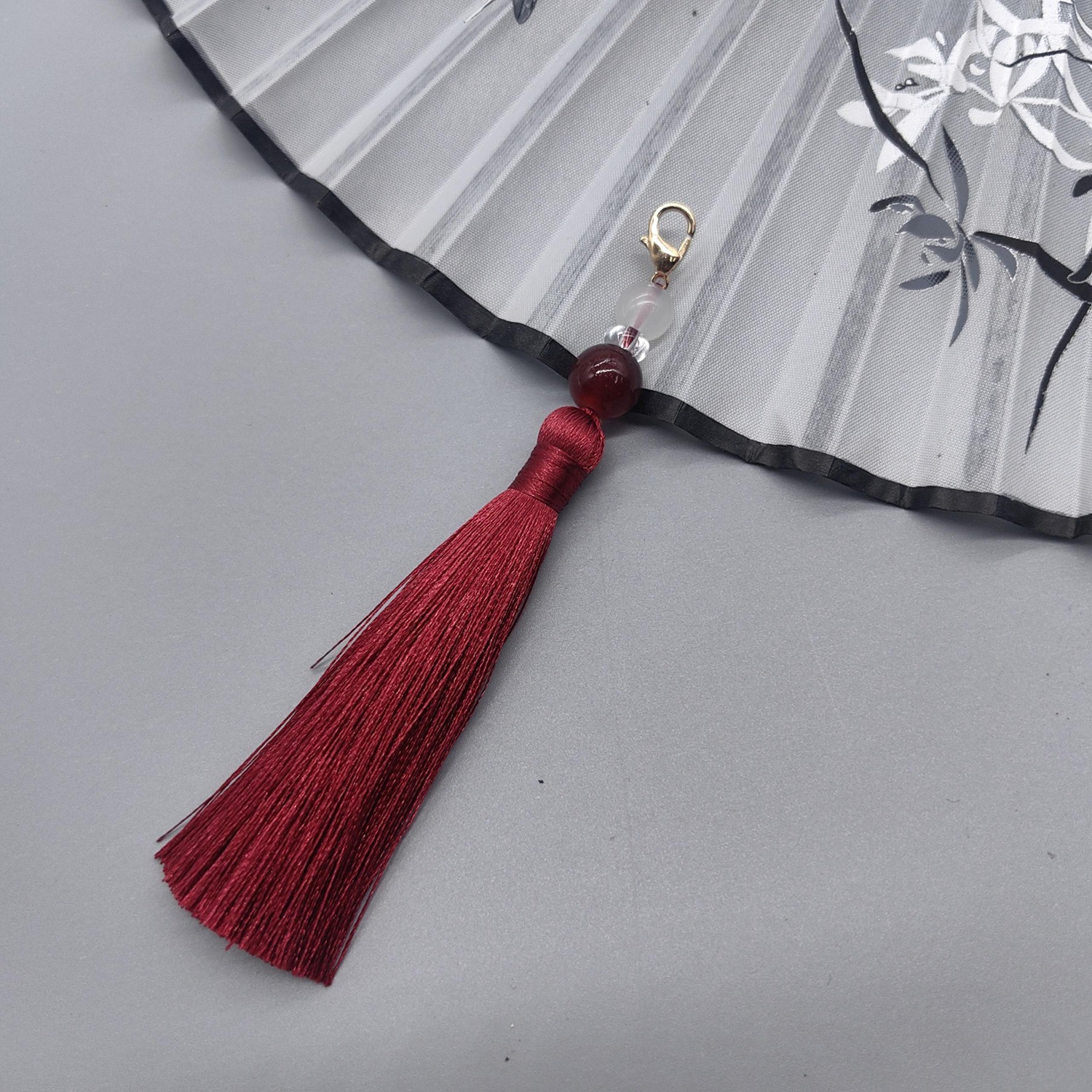 8cm Lobster Clasp Tassel Charm - Beaded Trim Fringe incelemesi ve fiyatı