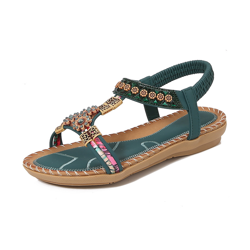 Fashion Bohemian Summer Sandal - Sew On Rhinestone incelemesi ve fiyatı