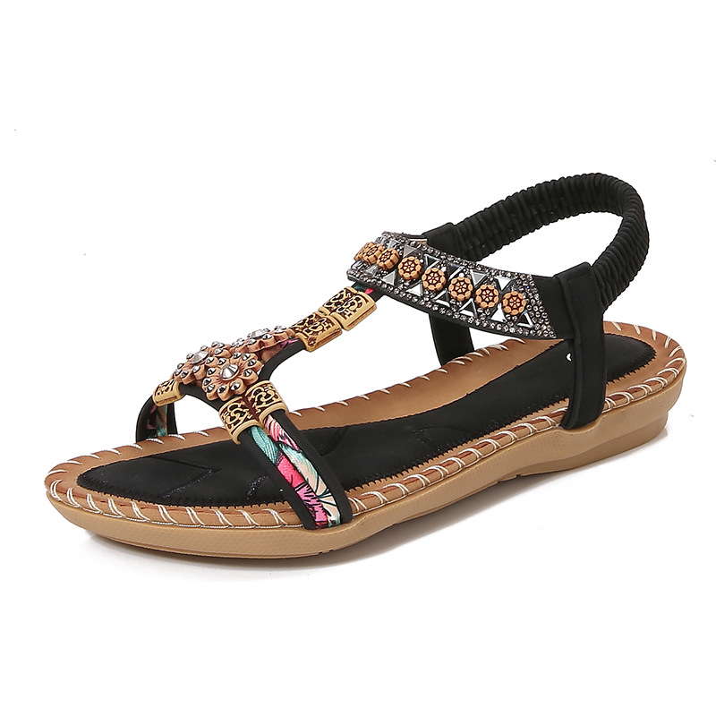 Fashion Bohemian Summer Sandal - Sew On Rhinestone incelemesi ve fiyatı