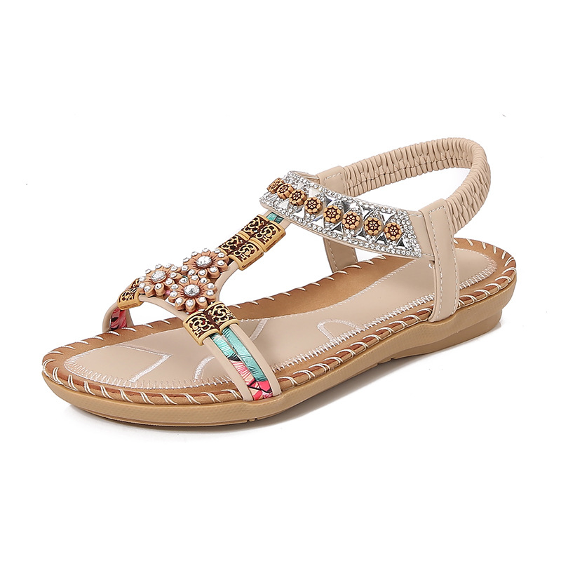 Fashion Bohemian Summer Sandal - Sew On Rhinestone incelemesi ve fiyatı