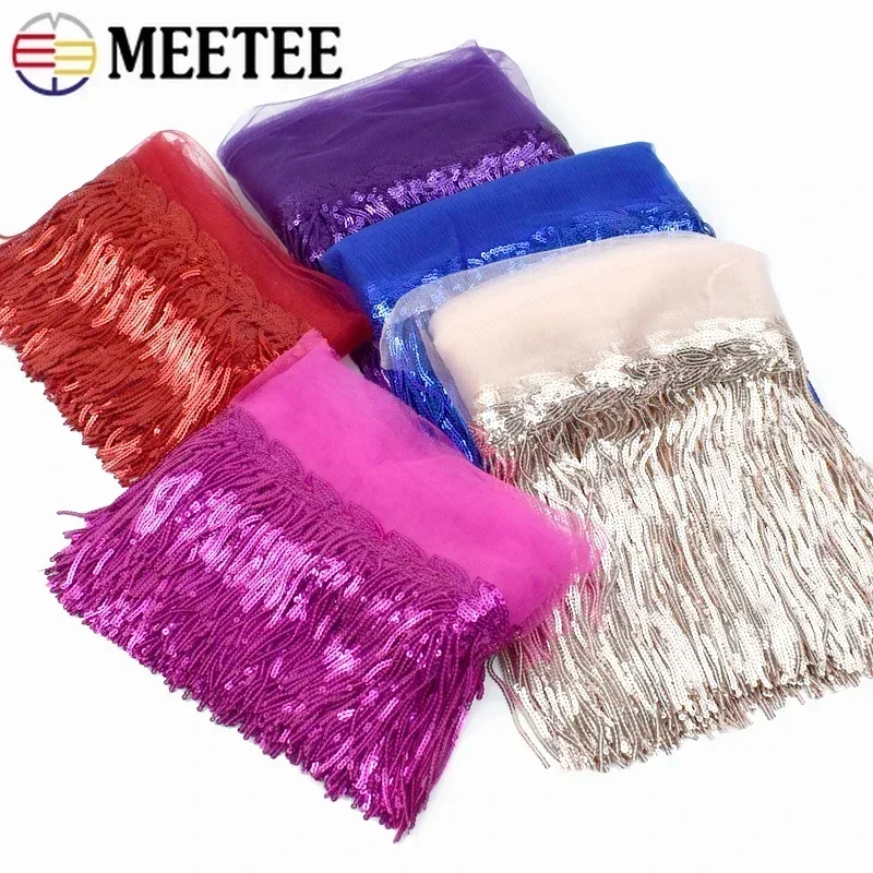 2/5/10Yards Sequin Embroidery  - Fringe Ribbon Sewing incelemesi ve fiyatı