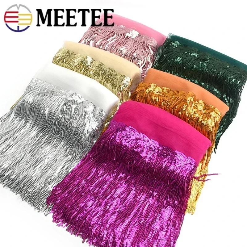 2/5/10Yards Sequin Embroidery  - Fringe Ribbon Sewing incelemesi ve fiyatı