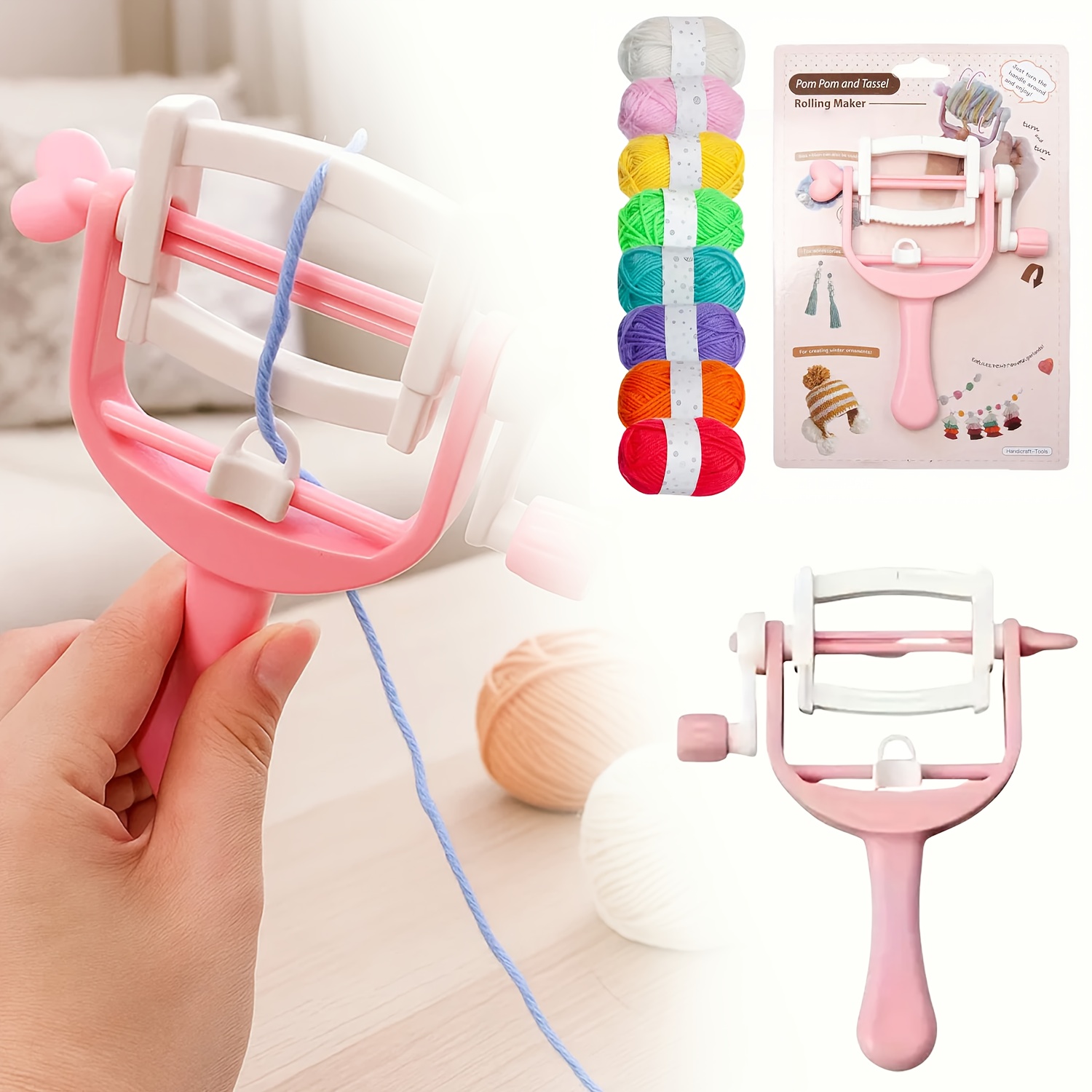 Hand-cranked Winding Coil Fur  - Pom Pom Maker Tool incelemesi ve fiyatı