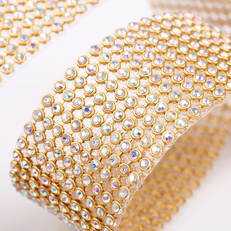 10rows Clear Crystal AB Rhines - Hotfix Rhinestone Sheet incelemesi ve fiyatı