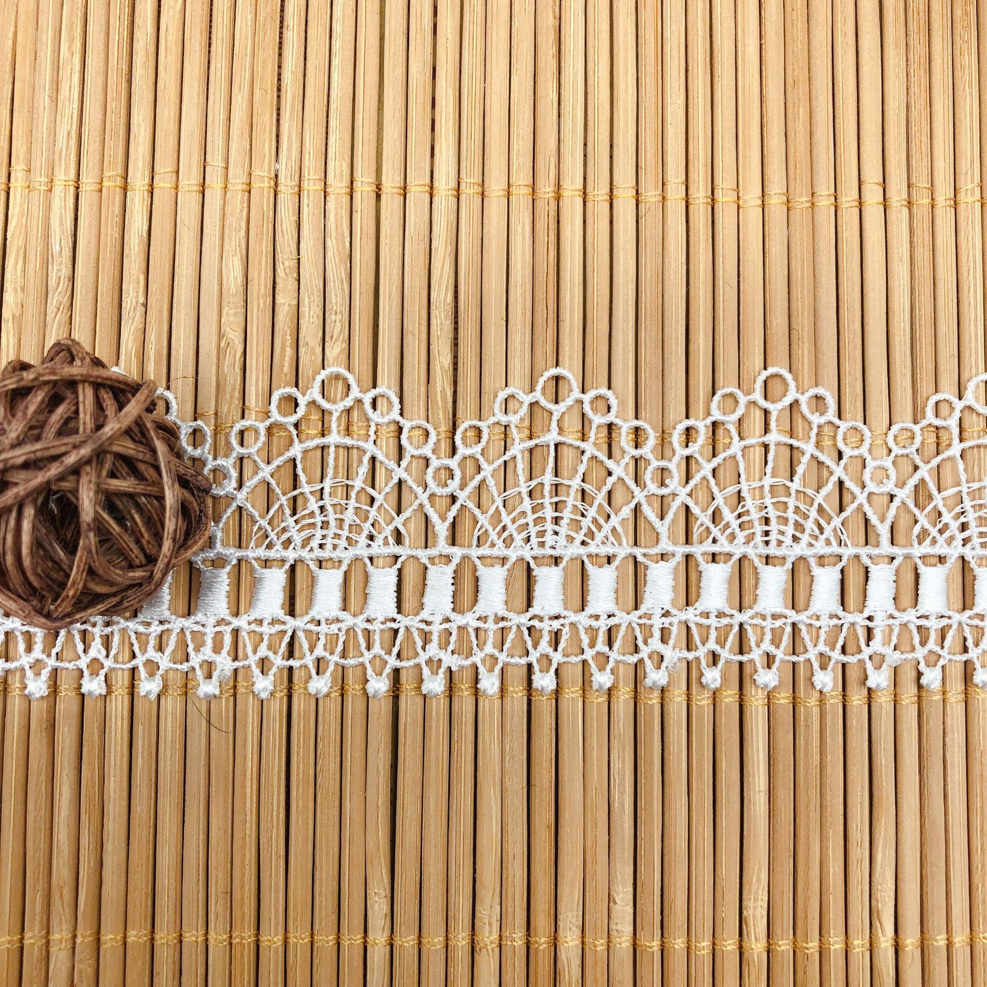 Hollow Embroidery Clavicle Cha - Lace Ribbon Trim incelemesi ve fiyatı