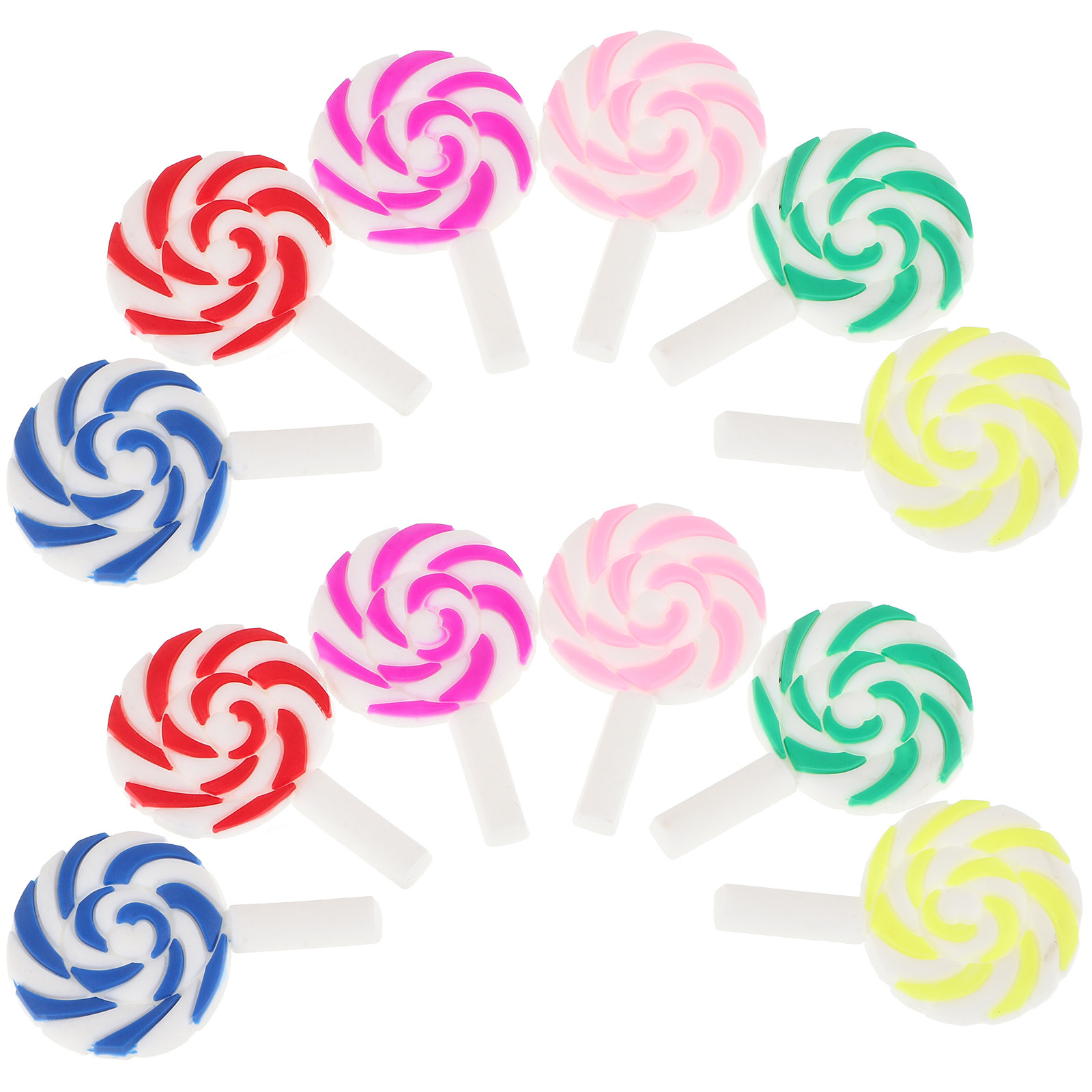 36Pcs Vibrant Rainbow Lollipop - Craft Embellishment incelemesi ve fiyatı