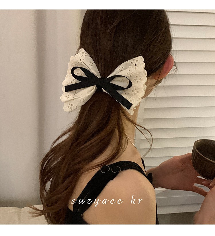 French retro double layered bo - Lace Ribbon Trim incelemesi ve fiyatı