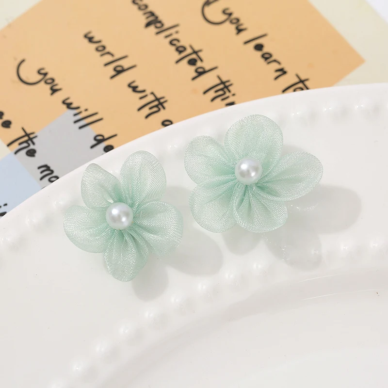 100PCS Pearl Yarn Flower Appli - Applique Patch Flower incelemesi ve fiyatı