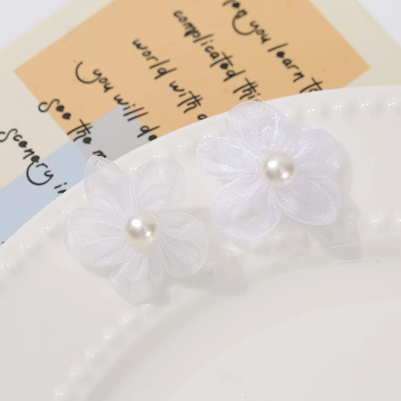 100PCS Pearl Yarn Flower Appli - Applique Patch Flower incelemesi ve fiyatı