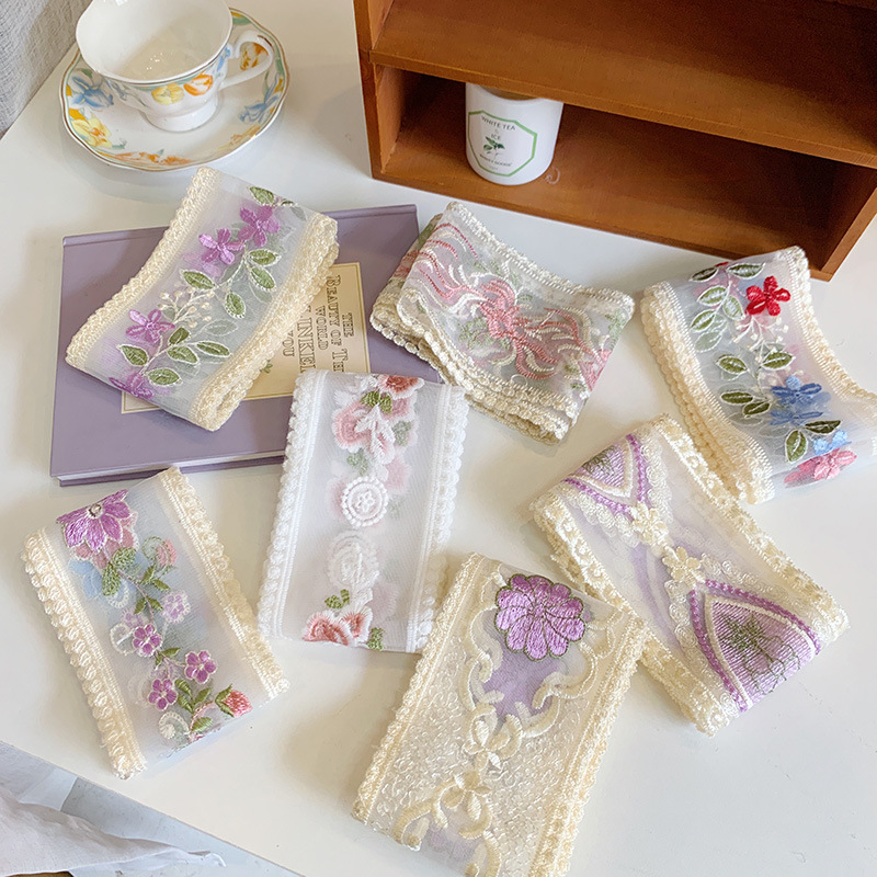 1 Yard Lace Embroidery Flower  - Lace Ribbon Trim incelemesi ve fiyatı