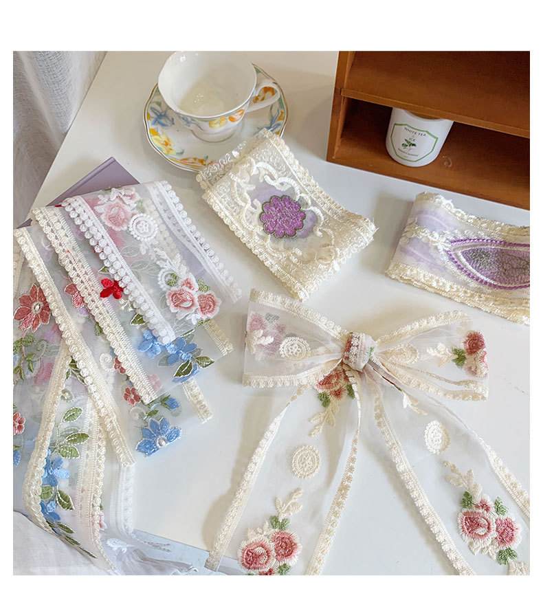 1 Yard Lace Embroidery Flower  - Lace Ribbon Trim incelemesi ve fiyatı
