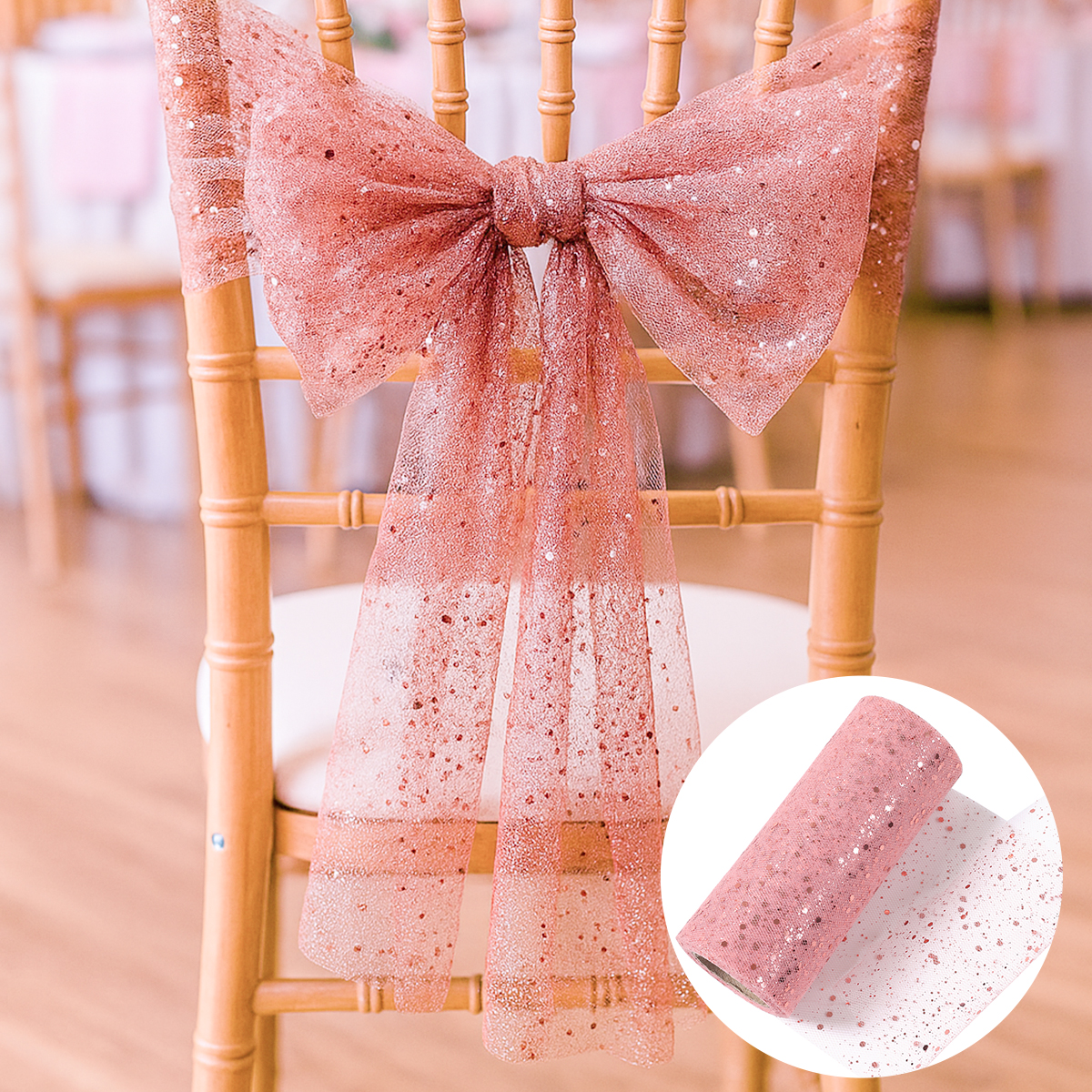Glitter Tulle Rolls Birthday P - Organza Ribbon Spool incelemesi ve fiyatı