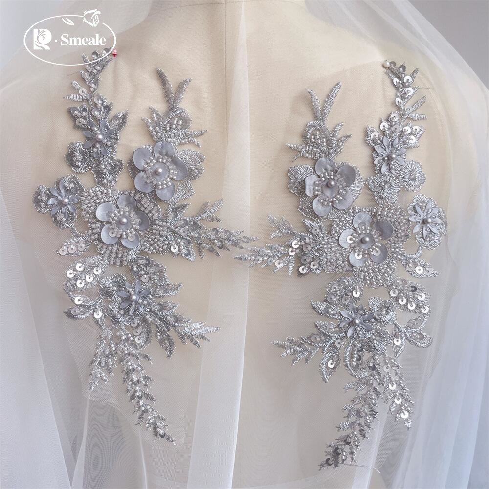 2PCS/1Pair New 12 Colors Sequi - Applique Patch Flower incelemesi ve fiyatı