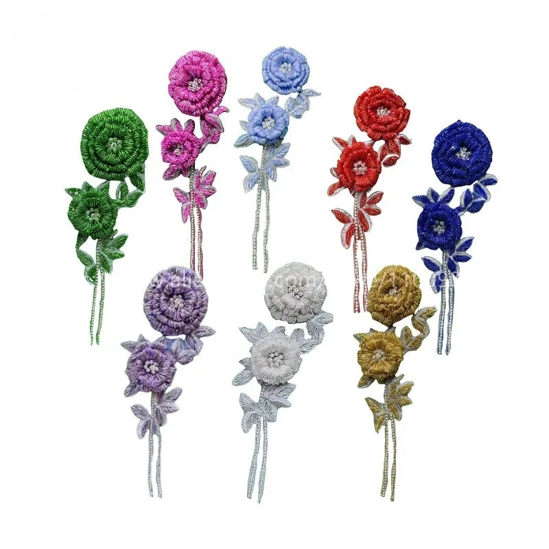 NEW Multicolor Handmade Beaded - Applique Patch Flower incelemesi ve fiyatı