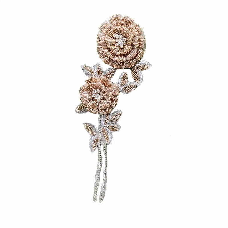 NEW Multicolor Handmade Beaded - Applique Patch Flower incelemesi ve fiyatı