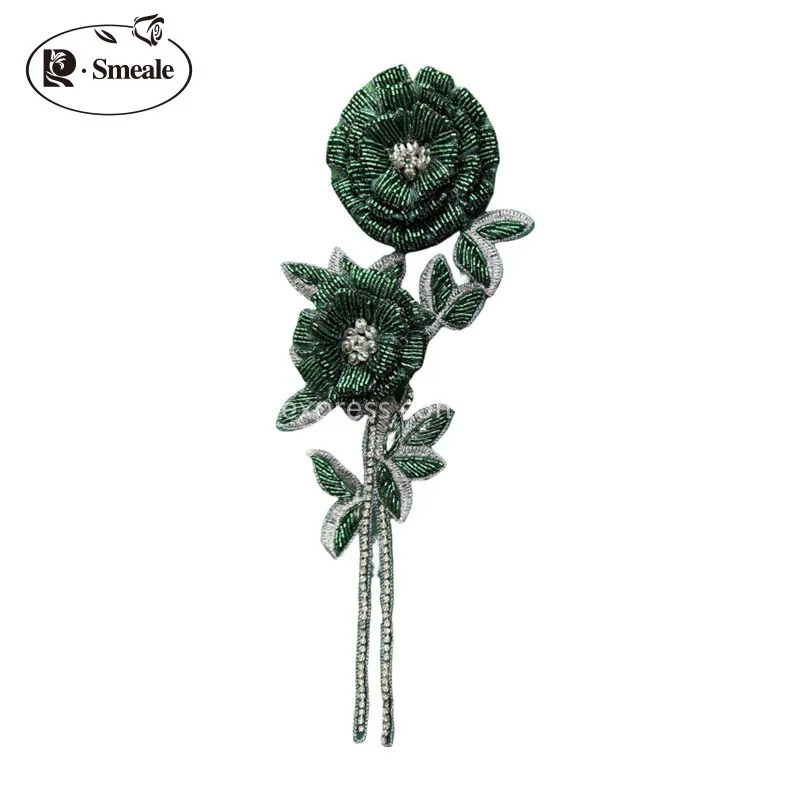 NEW Multicolor Handmade Beaded - Applique Patch Flower incelemesi ve fiyatı