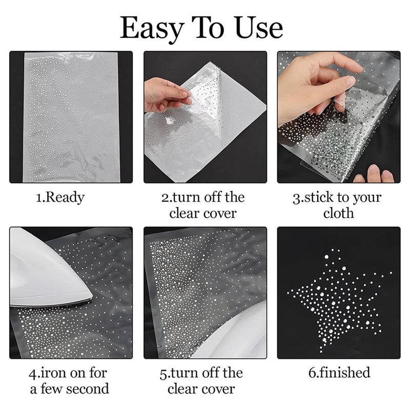 ~Latest Model 51 Sheet Iron-On - Hotfix Rhinestone Sheet incelemesi ve fiyatı