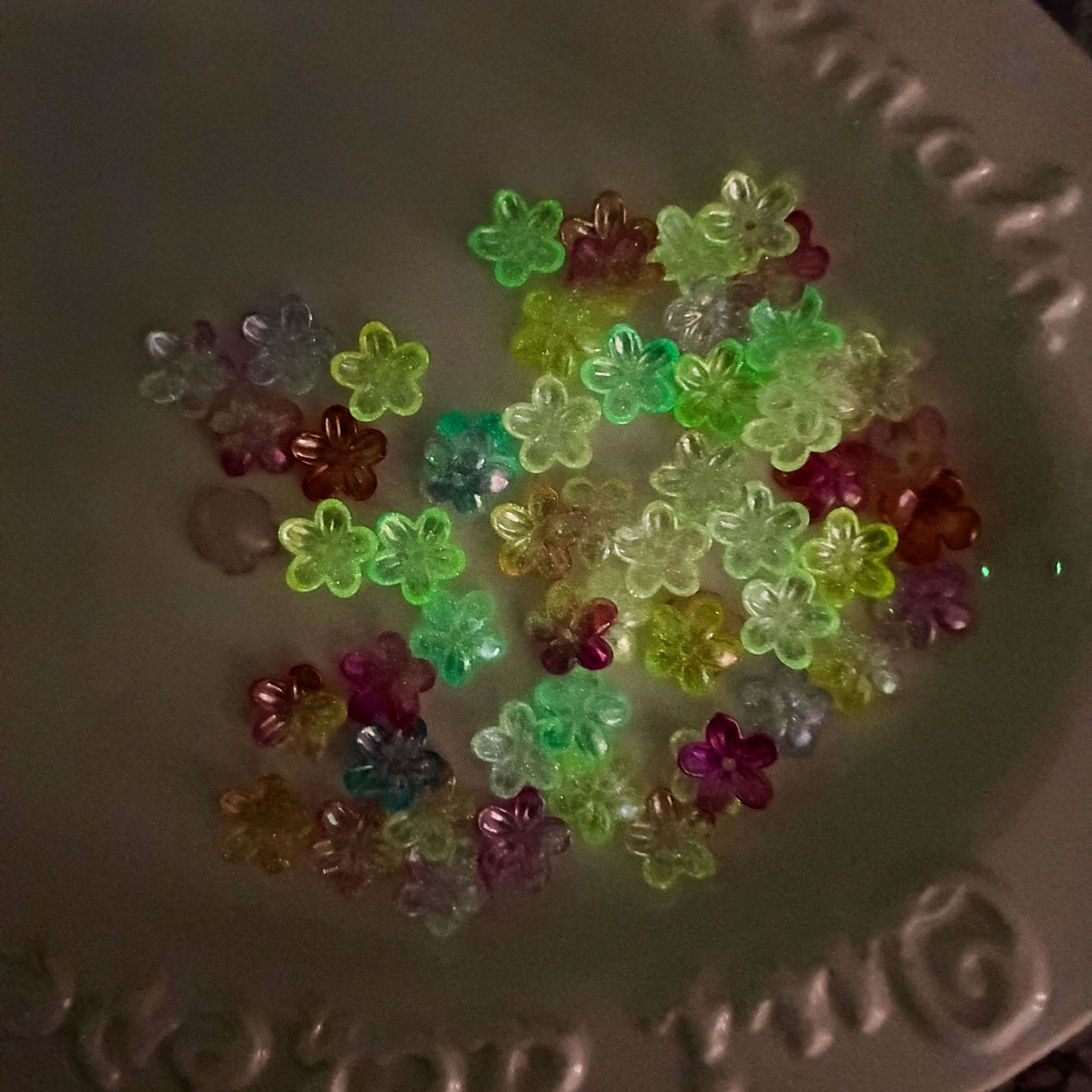 100Pcs/lot 12mm Colorful Lumin - Embellishment Crafts incelemesi ve fiyatı