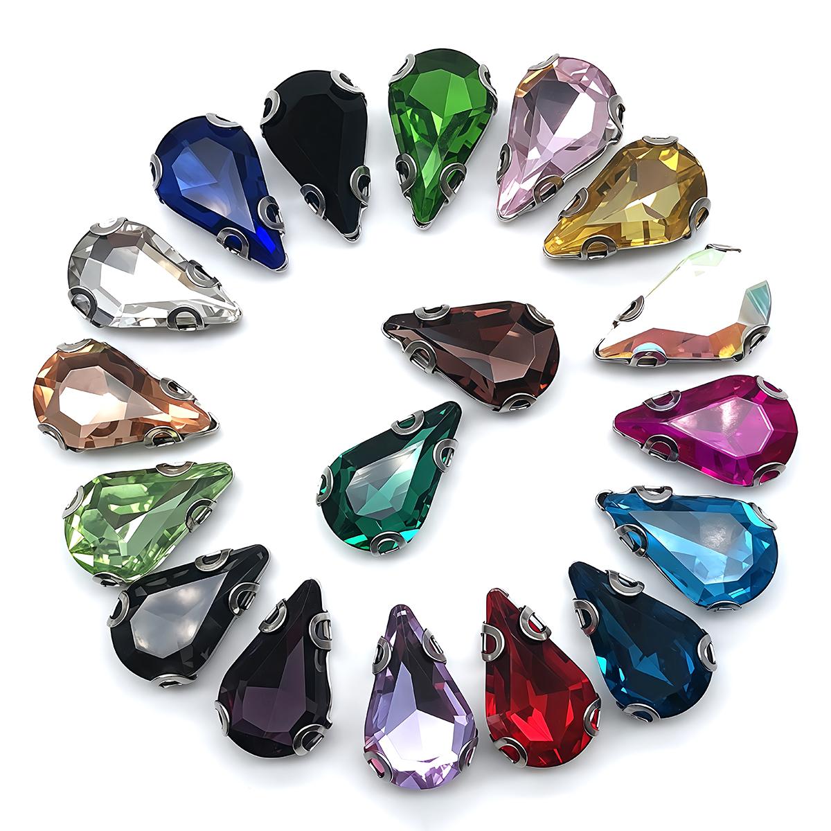 Water Drop Crystal Glass Rhine - Sew On Rhinestone incelemesi ve fiyatı