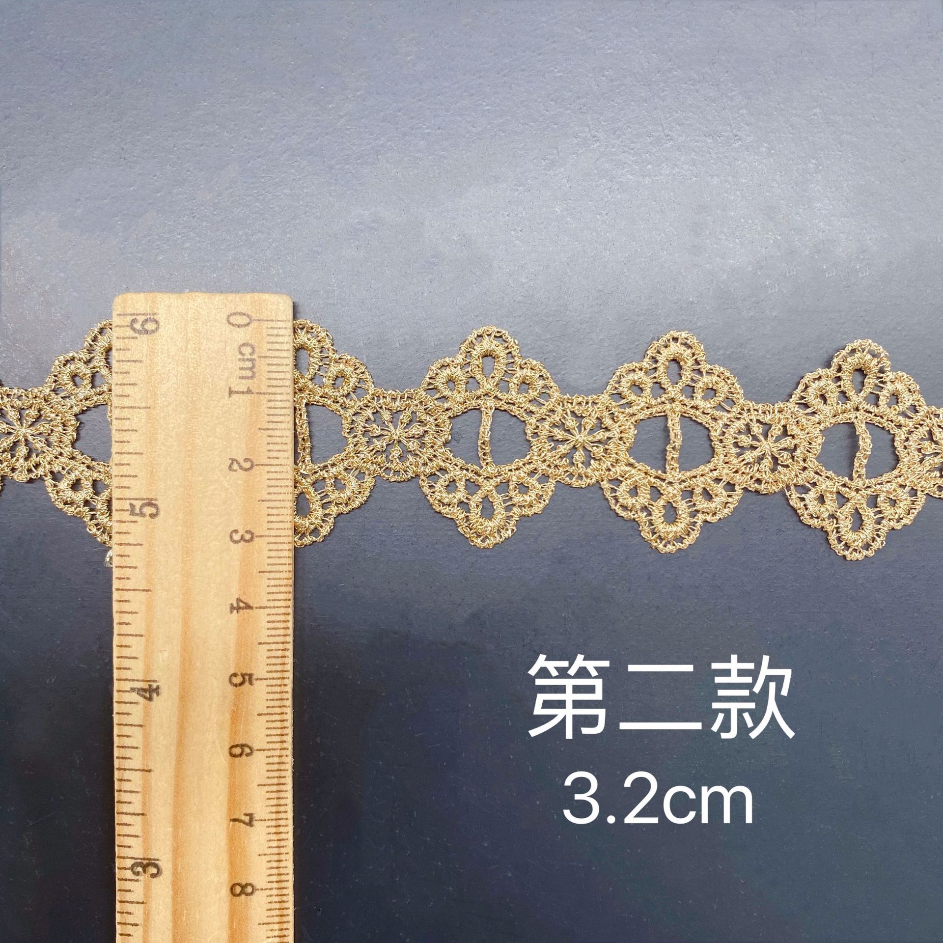2yards Golden Embroidered Love - Lace Ribbon Trim incelemesi ve fiyatı