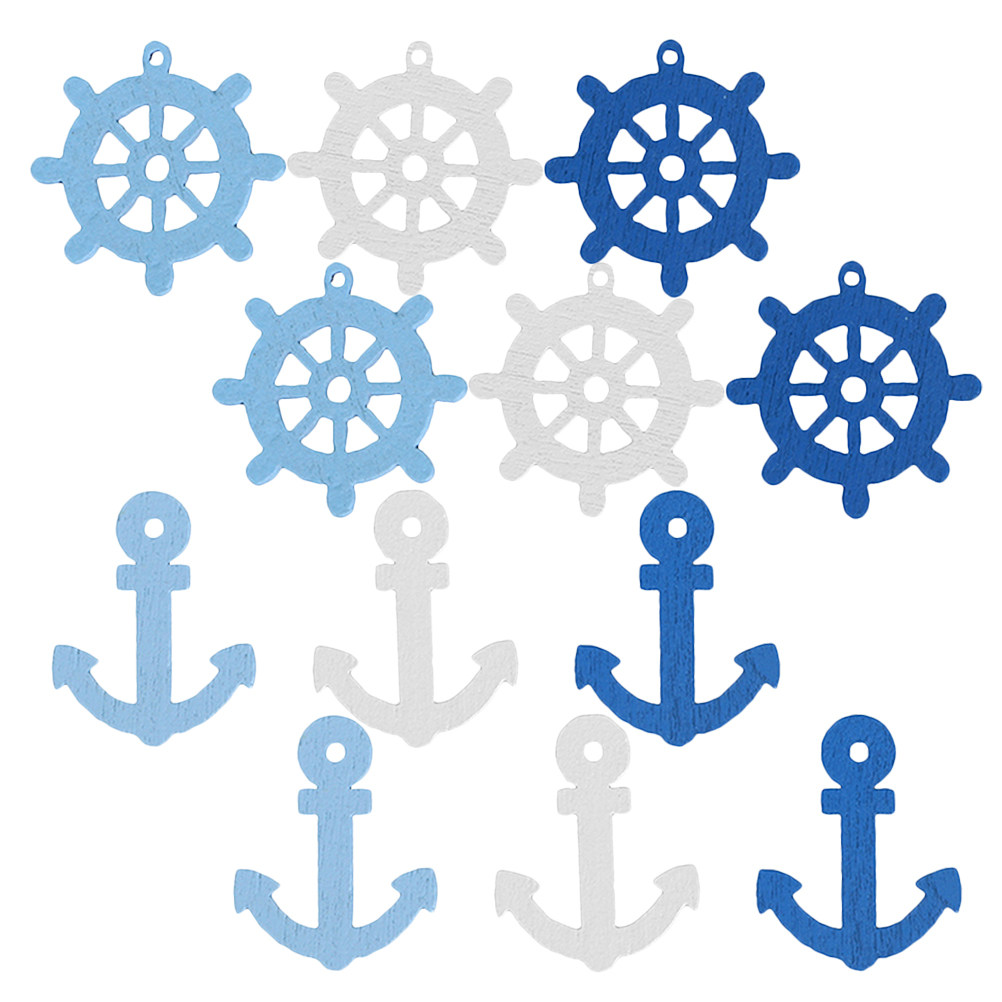 100 Pcs Wooden Anchor Mini Pen - Embellishments For Scrapbooking incelemesi ve fiyatı
