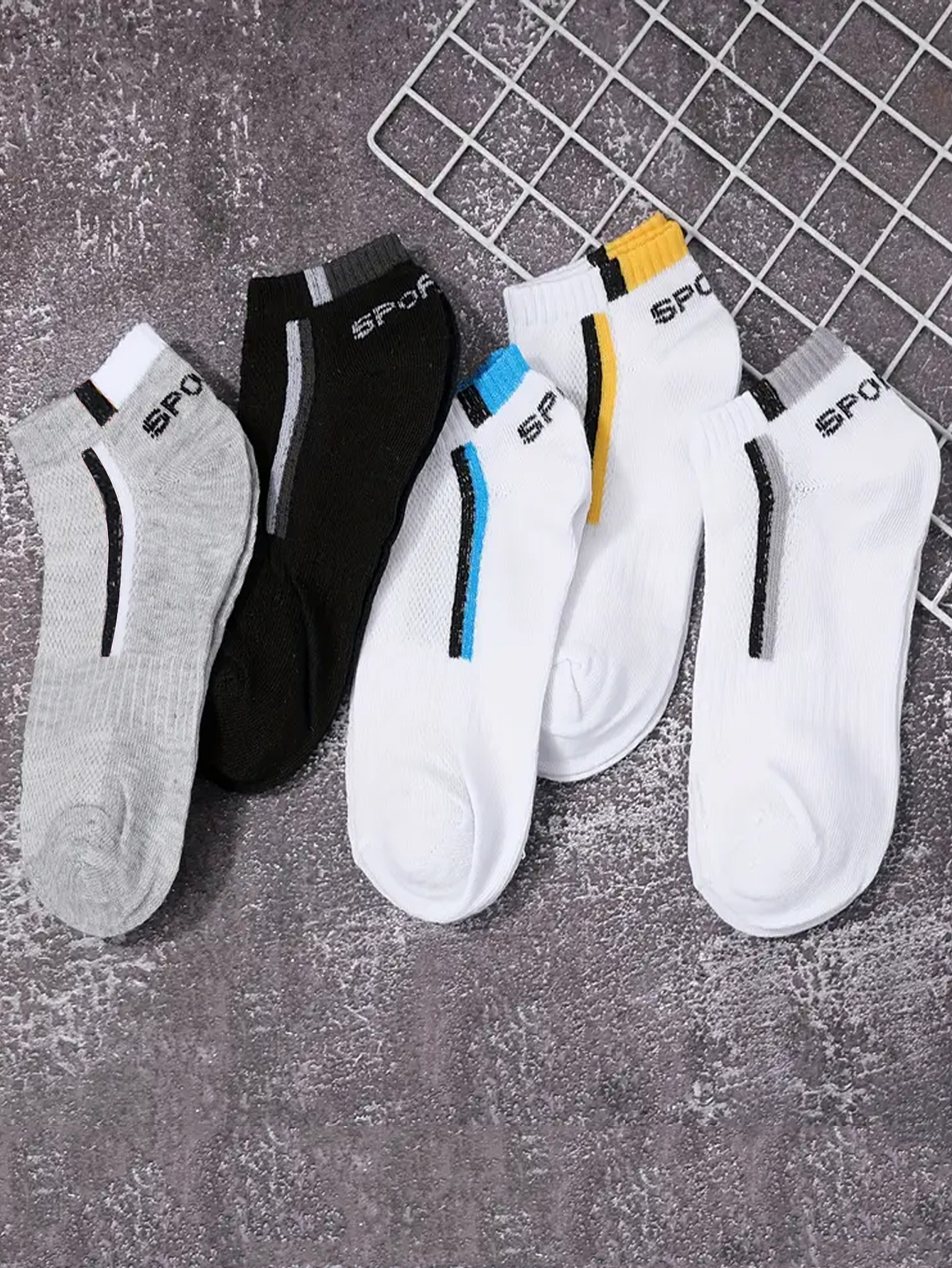 30Pairs Men's Mesh Breathable  - Embellish Knit incelemesi ve fiyatı