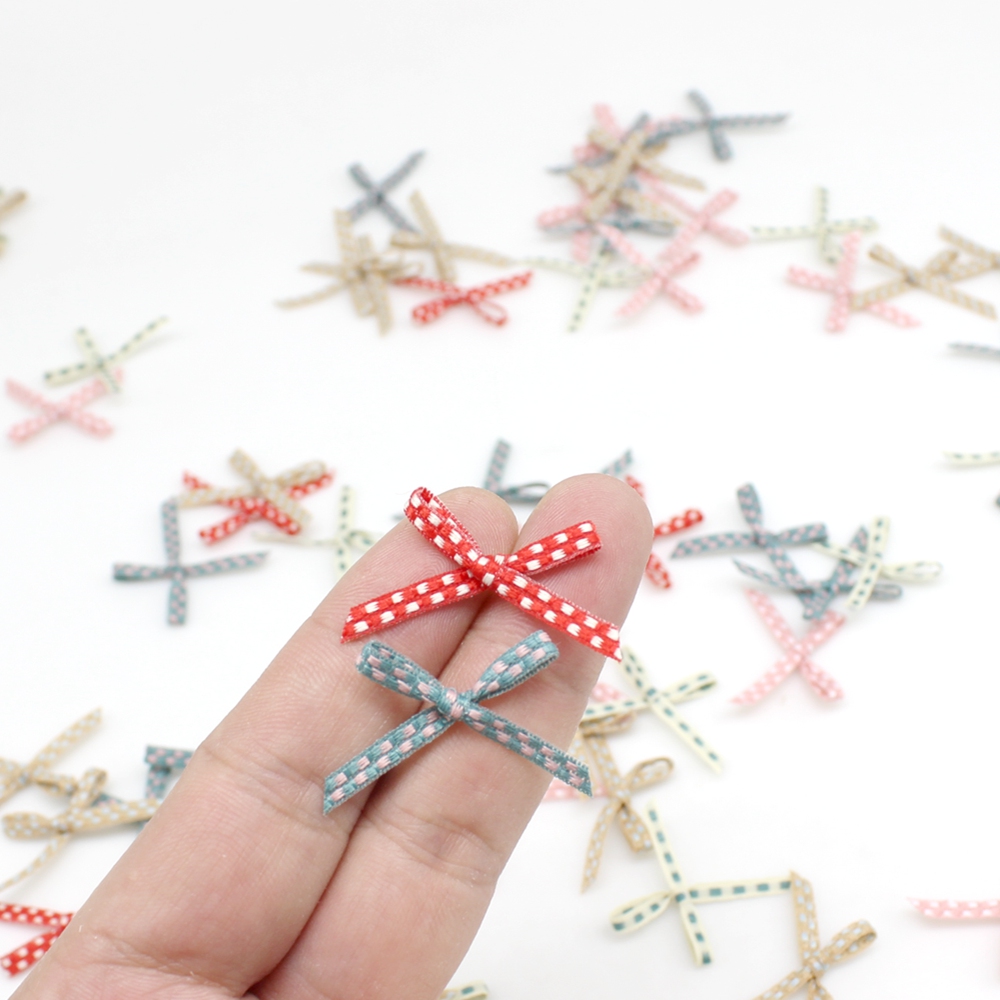 100pcs 2cm*3cm  Bowknot  Small - Embellishments For Scrapbooking incelemesi ve fiyatı