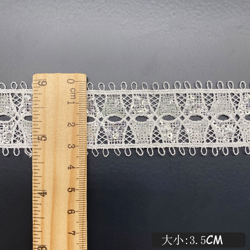 Hollow Wearable Sequins Ribbon - Lace Ribbon Trim incelemesi ve fiyatı