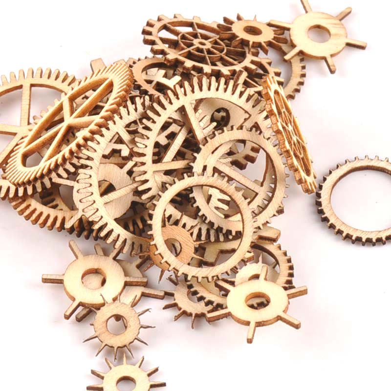 20-40mm 36pcs Unfinished Wood  - Embellishments For Scrapbooking incelemesi ve fiyatı