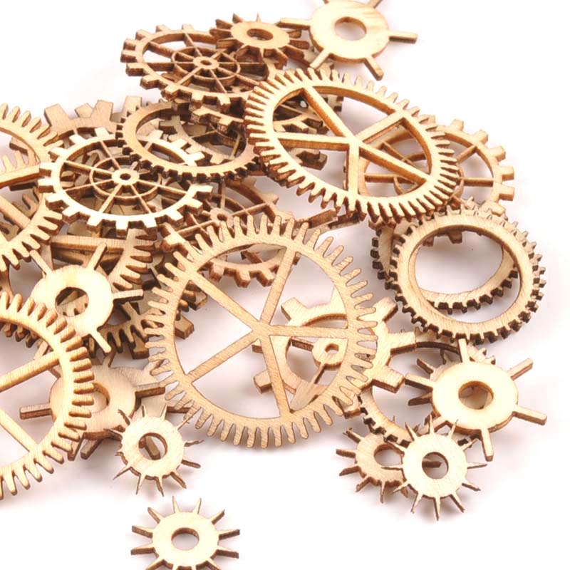 20-40mm 36pcs Unfinished Wood  - Embellishments For Scrapbooking incelemesi ve fiyatı