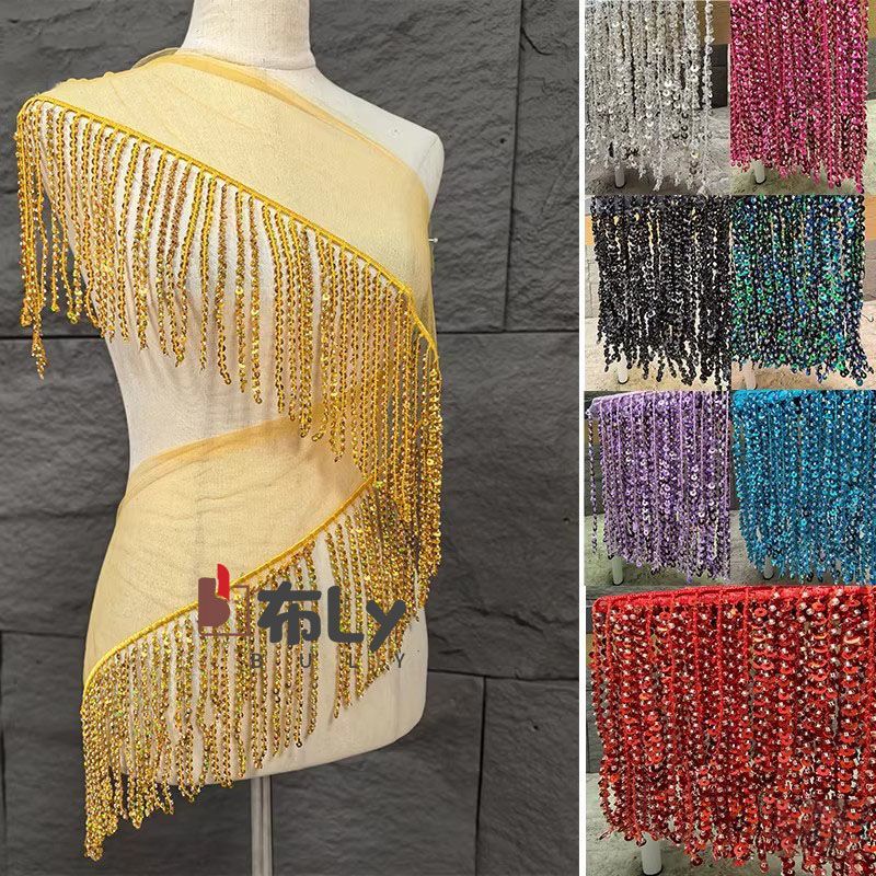 15cm Beaded Sequin Tassel Frin - Beaded Trim Fringe incelemesi ve fiyatı
